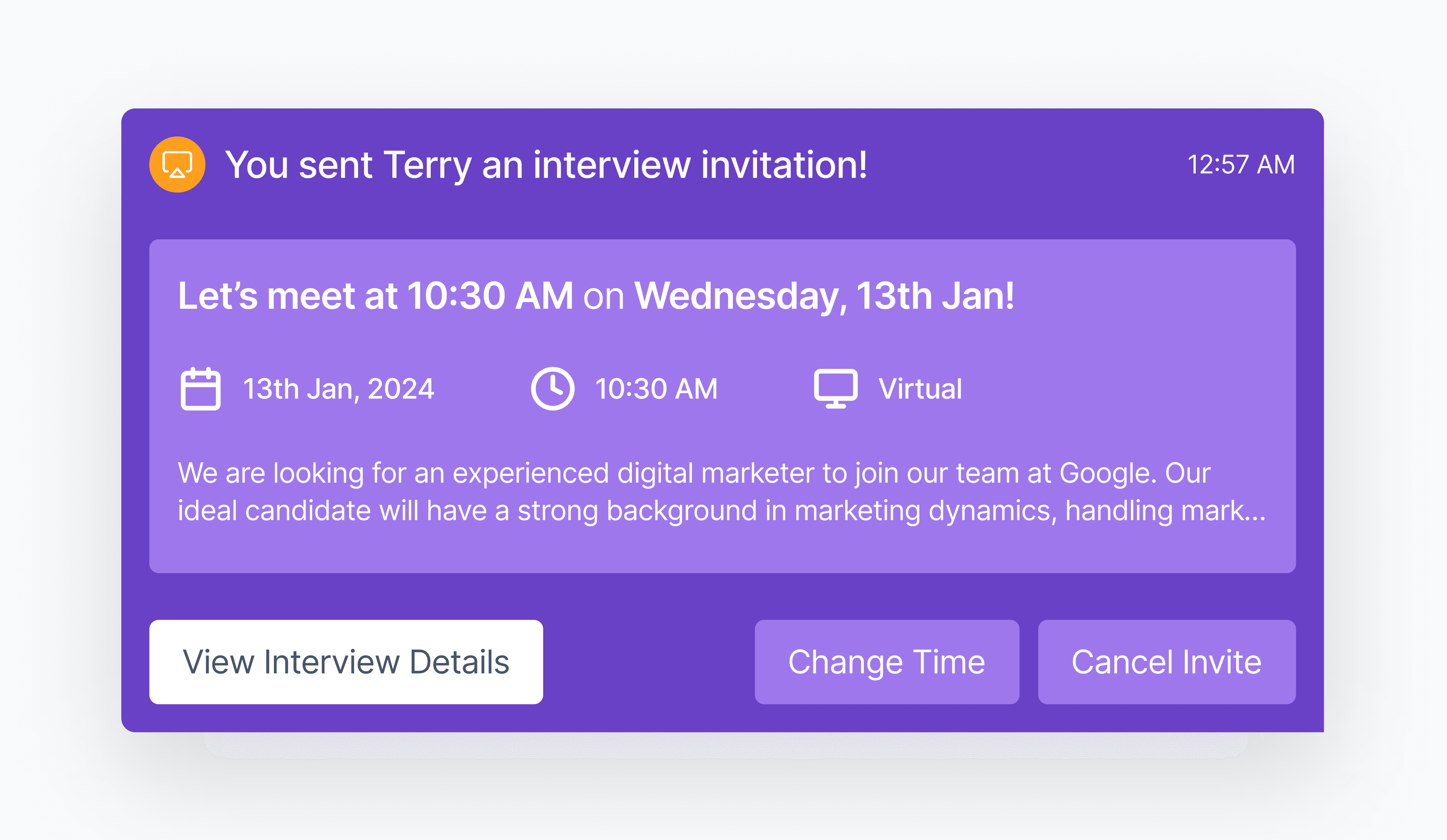 Schedule Interviews with Candidates